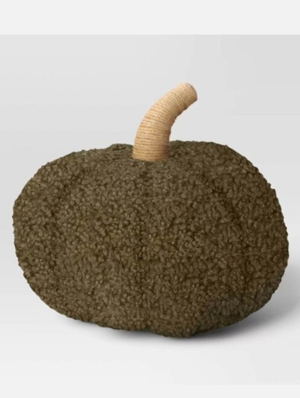 Teddy Boucle Shaped Pumpkin Dark Green - Threshold™
